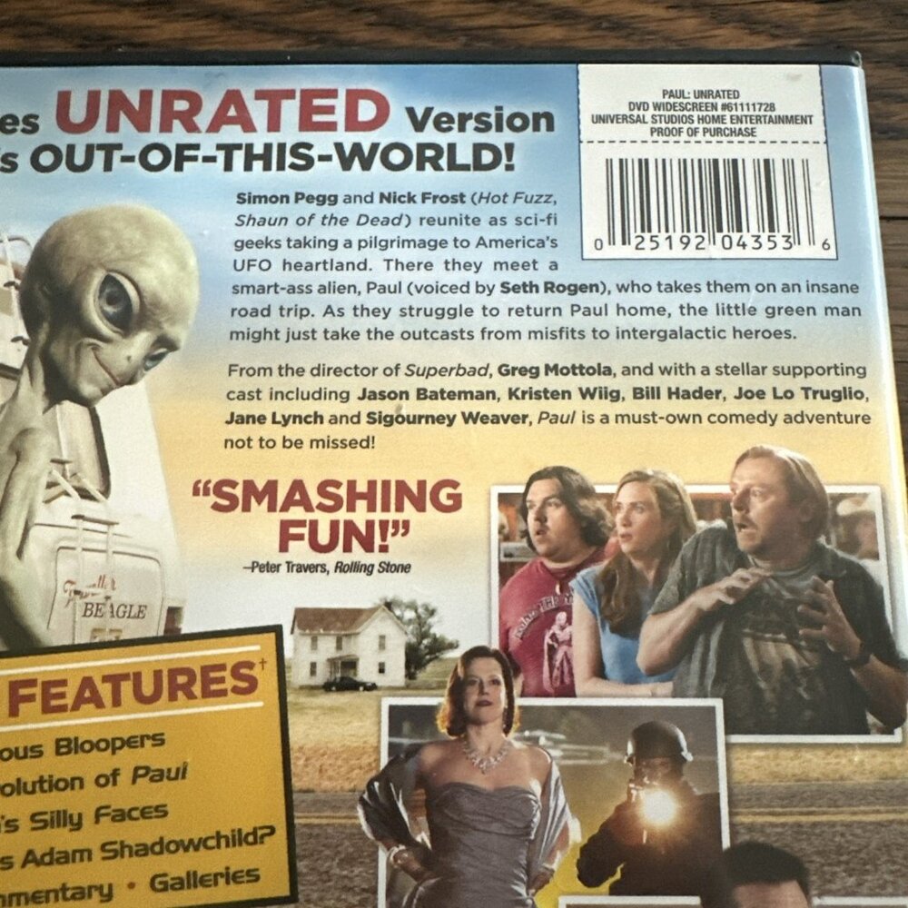 Paul DVD Tested Working Seth Rogen Comedy Rated R - Picture 4 of 6